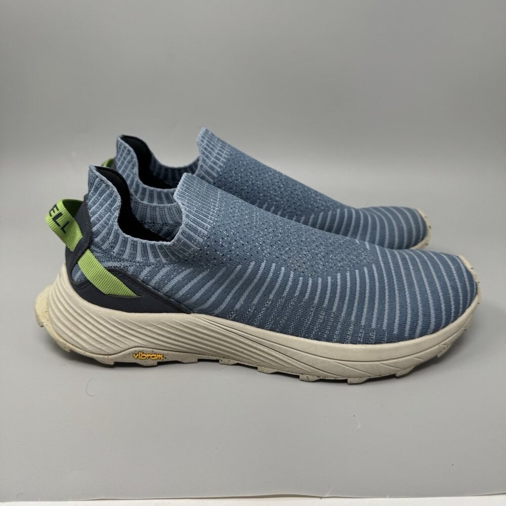 Merrell Embark Moc Blue Running Shoes Sneakers Vibram Soles Men’s Size 11.5